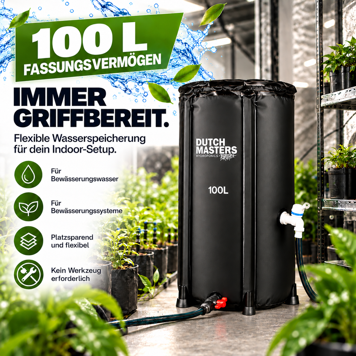 Dutch Masters flexibler Wassertank 100 L