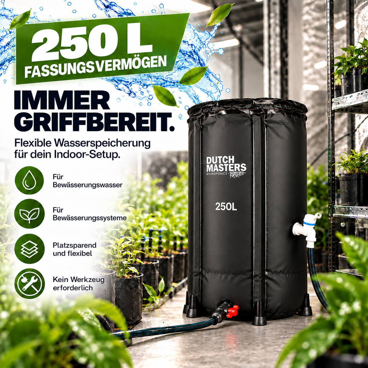 Dutch Masters flexibler Wassertank 250 L