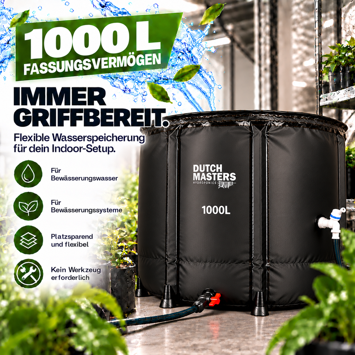 Dutch Masters flexibler Wassertank 1000 L