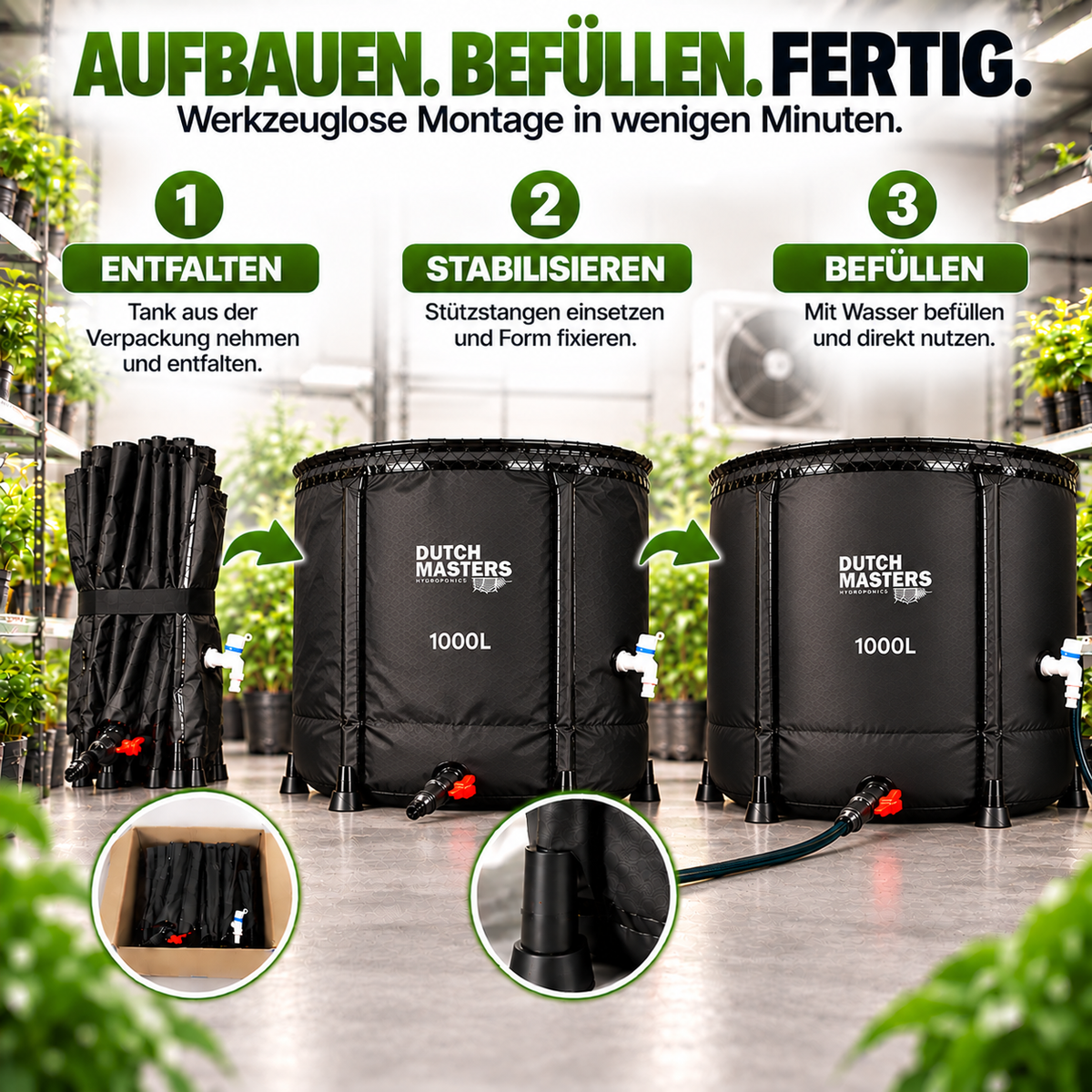 Dutch Masters flexibler Wassertank 1000 L