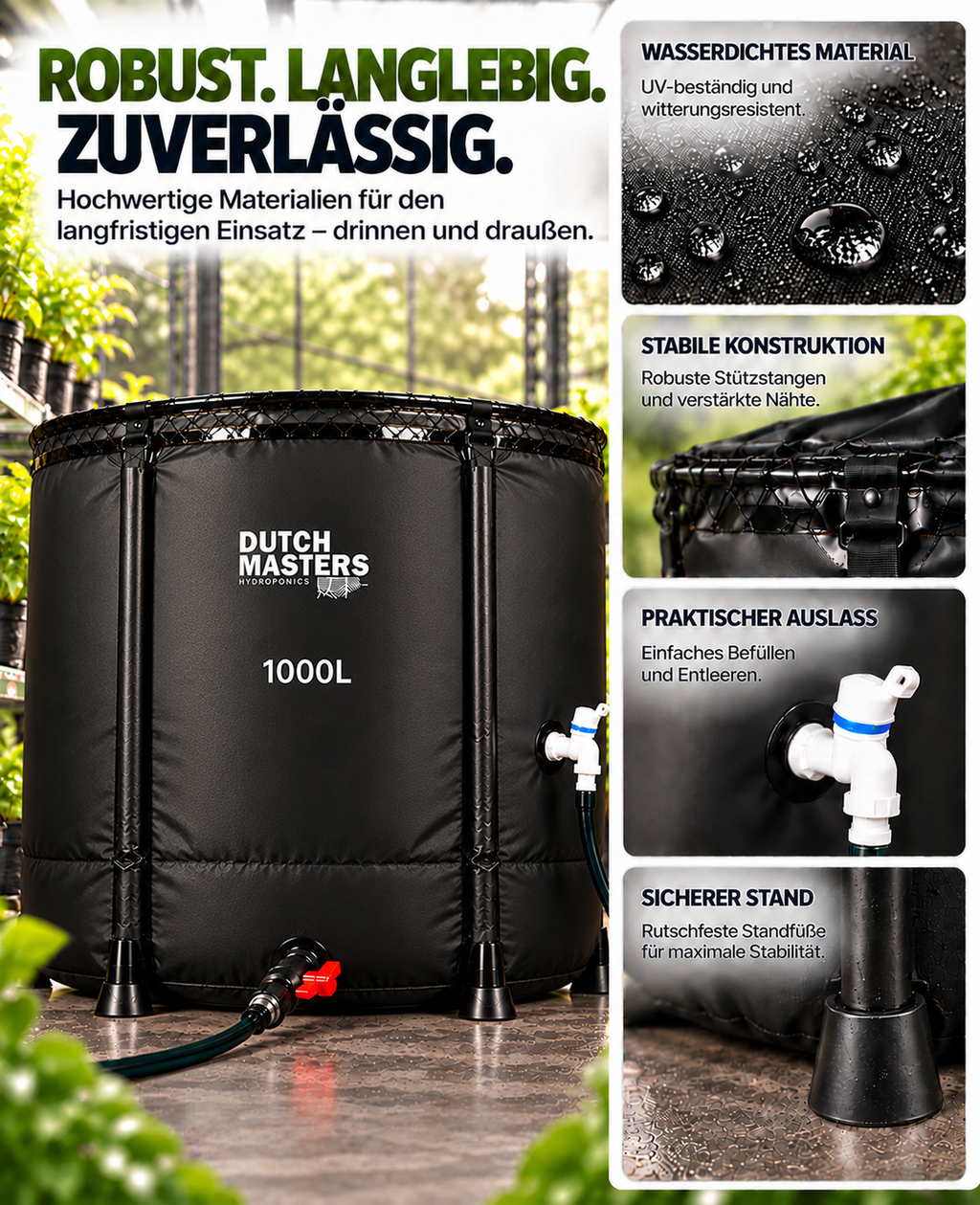 Dutch Masters flexibler Wassertank 1000 L