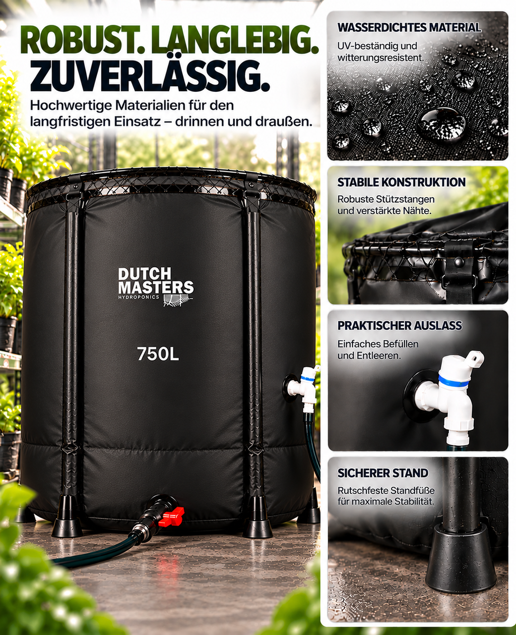 Dutch Masters flexibler Wassertank 750 L