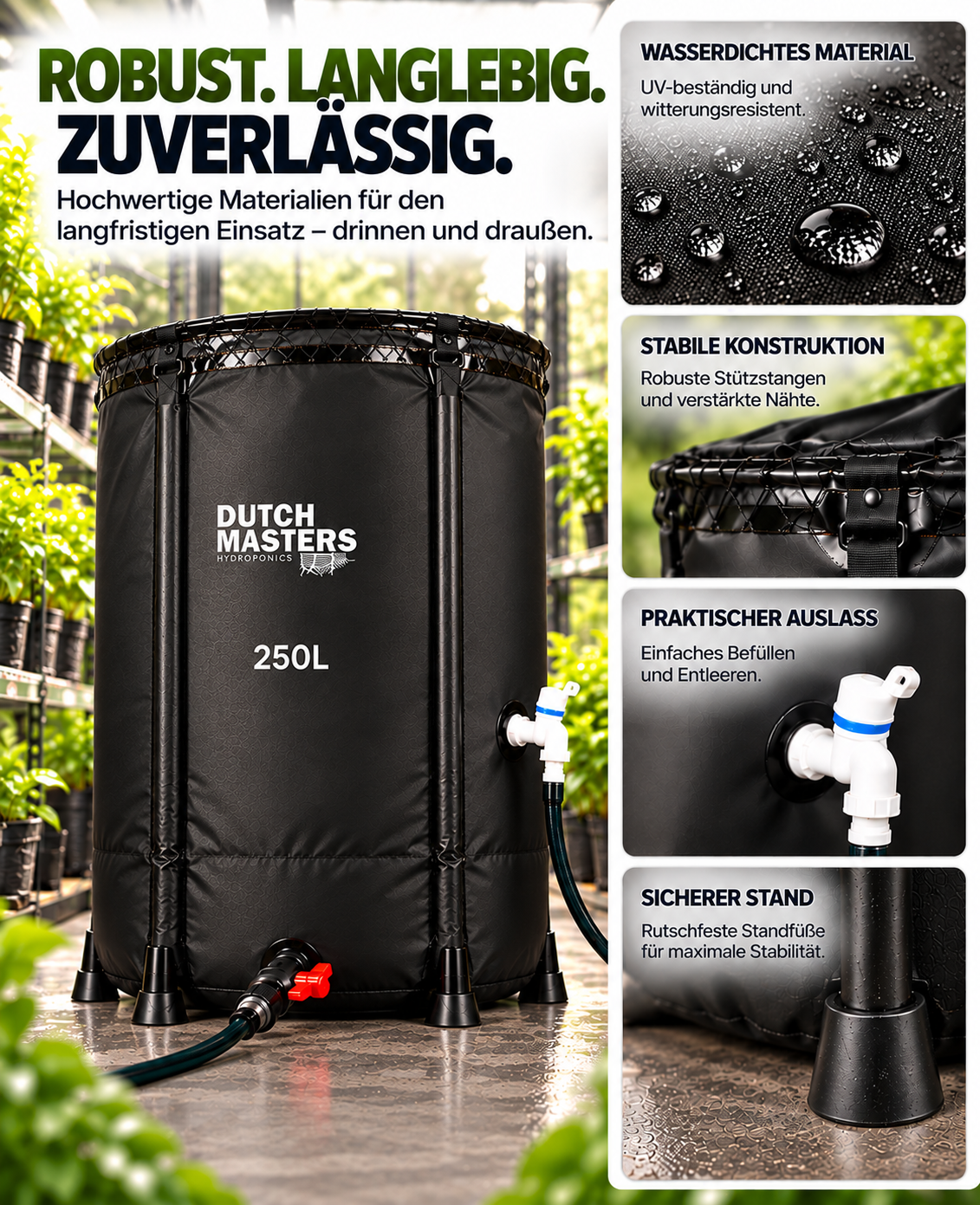 Dutch Masters flexibler Wassertank 250 L