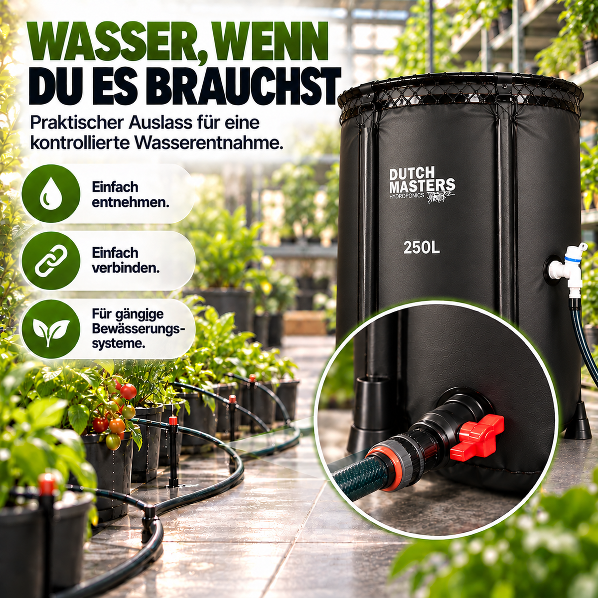 Dutch Masters flexibler Wassertank 250 L
