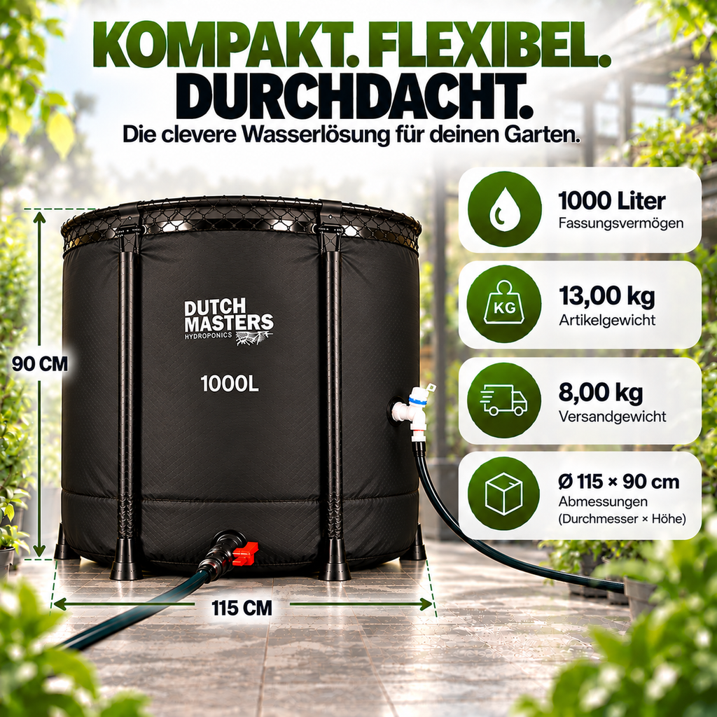 Dutch Masters flexibler Wassertank 1000 L