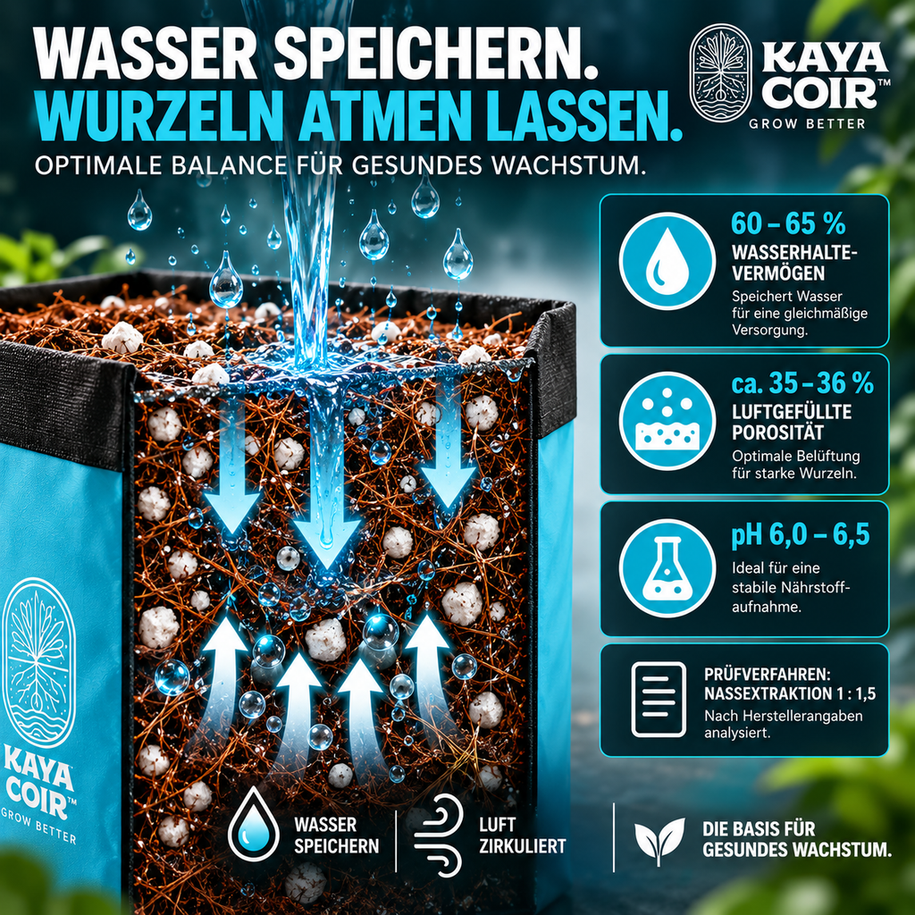 KAYA COIR Grow Pot 7,57 L – Coco/Perlite 70/30